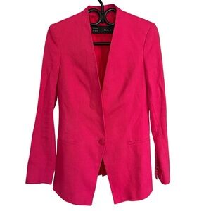 Zara Hot Pink Blazer Jacket